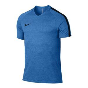Nike Men's Dri-FIT Squad Short Sleeve Training V-Neck Top - Pacific Blue (Large)